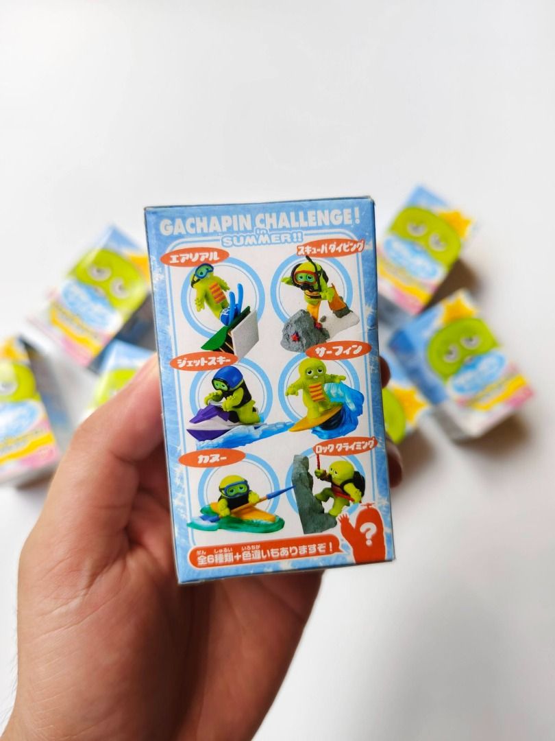 Bandai Gummy Challenge Candy (Category: Designer & Blind Box Toys) located in Davao. Submitted by dukedelrey_01 (Listing ID 1452740340, Image 2). Description: - Imported Bandai Gummy Challenge candy from Japan. - Each box features a cute green character. - Ideal for a fun snack or as party favors..