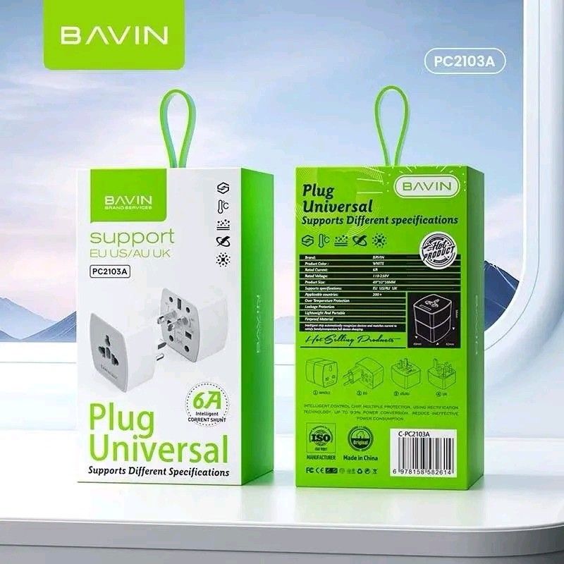 ￼BAVIN PC2103 3in1 Universal Travel Plug Adapter (Category: Electrical, Adaptors & Sockets) located in Manila. Submitted by marvieobordo (Listing ID 1452818291, Image 1). Description: ￼BAVIN PC2103 3in1 Universal Travel Plug Adapter .