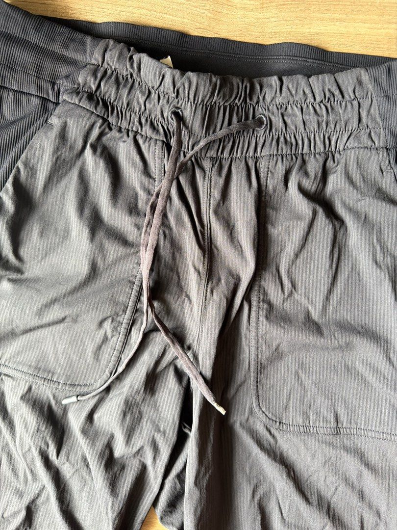 Black Jogger Pants with Drawstring Waist (Category: Other Bottoms) located in Pasig City. Submitted by mrssalapi (Listing ID 1452715963, Image 3). Description: - Comfy black jogger pants - Elastic waistband with drawstring - Two front pockets - Ruched detail on leg sides - Cuffed ankles - Ideal for lounging and casual wear.