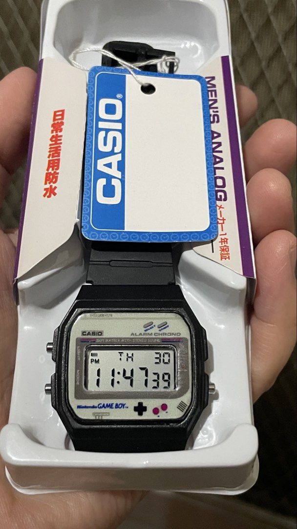 Casio F91W - Gameboy (Category: Men's Watches) located in Makati City. Submitted by maimai1103 (Listing ID 1452856788, Image 2). Description: Modded Casio F91W with Gameboy decal Lalamove or J&T accepted mode delivery Upfront and COD payment accepted.