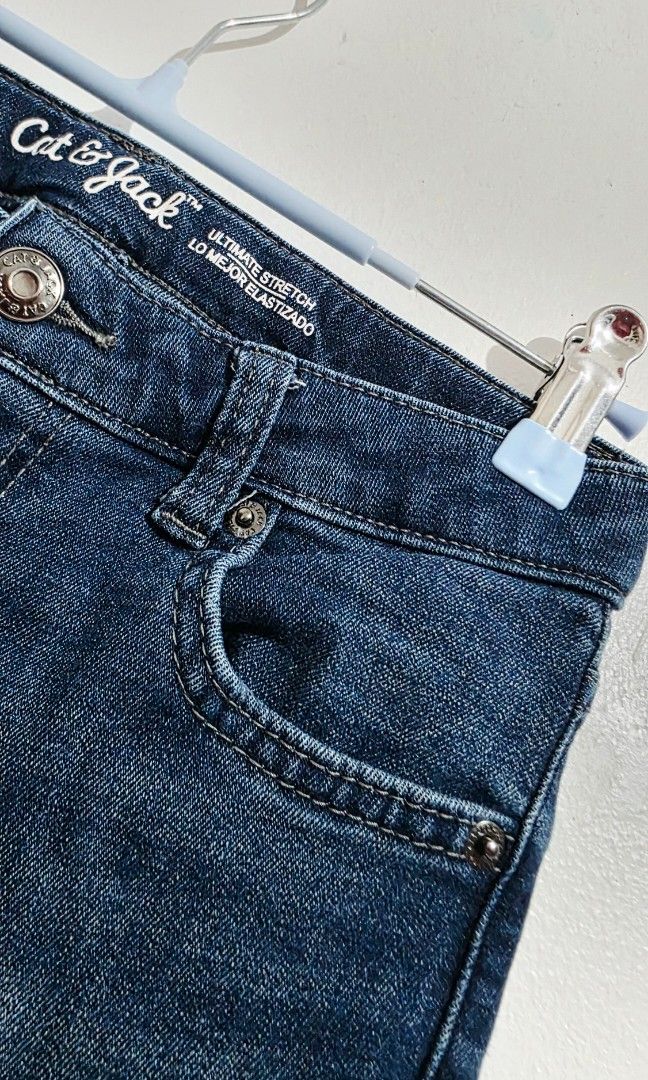 Cat & Jack Kids Jeans (Category: Babies & Kids Fashion) located in Malolos. Submitted by candyproj (Listing ID 1452834757, Image 3). Description: Cat & Jack| Personal Used Clothes Size: 12 on Tag Measurement: waist: 22" Length: 30" Buy 3 clothes, SHIPPING FEE IS FREE RFS: Decluterring/Migrating Price is Negotiable Everything must go.