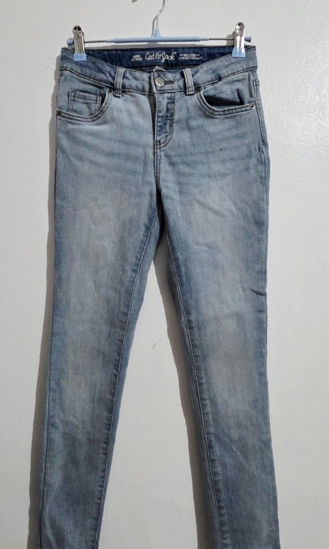 Cat & Jack Light Jeans (Category: Babies & Kids Fashion) located in Malolos. Submitted by candyproj (Listing ID 1452835103, Image 1). Description: Cat & Jack| Personal Used Clothes Size: 12 on Tag Measurement: waist: 22" Length: 30" Buy 3 clothes, SHIPPING FEE IS FREE RFS: Decluterring/Migrating Price is Negotiable Everything must go.