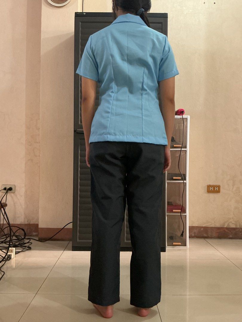 CEU Nursing CHN Female Uniform (Category: Sets or Coordinates) located in Manila. Submitted by 1he9rar9ia7 (Listing ID 1452796341, Image 3). Description: Title: CEU Nursing CHN Female Uniform Description: 1 Set (Blouse, Pants) Model size: Height: 155 cm Shoulder: 43 cm Bust: 80 cm Waist: 68 cm Hips: 91 cm Price: Php 850 Flaws: Needs washing, signs of usage Payment method: GCash Delivery options (shoulder by buyer): Angkas PLEASE MANAGE YOUR EXPEC