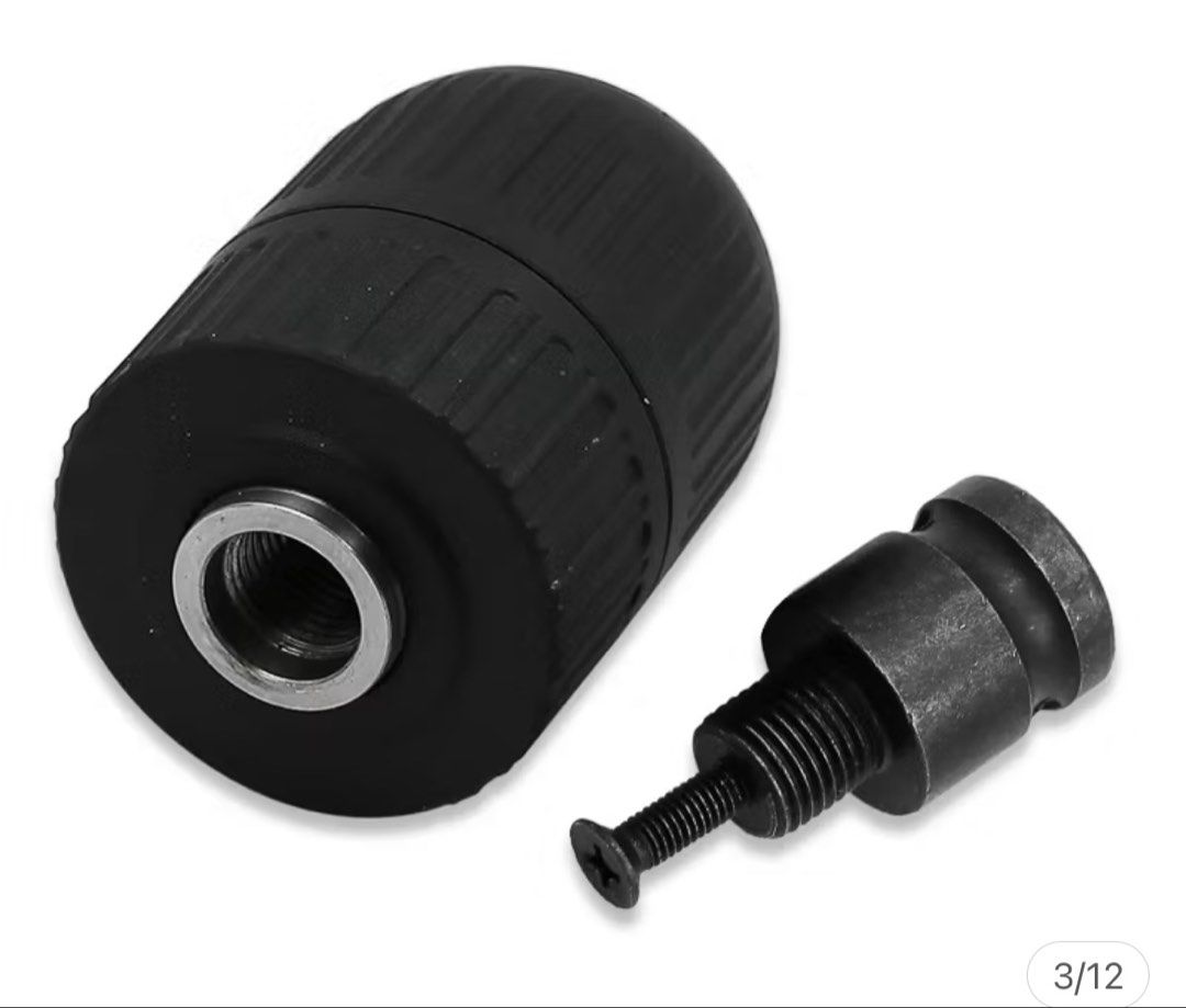 Chuck plus conversion head (Category: Other Stationery & Craft) located in Singapore. Submitted by Lazyfmk (Listing ID 1452717186, Image 1). Description: 2-13mm 1/2” 20unf Self-locking Keyless Drill Chuck Self Tighten 1/2” Drill Chuck Adaptor For Impact Wrench Conversion 1/2-20unf.