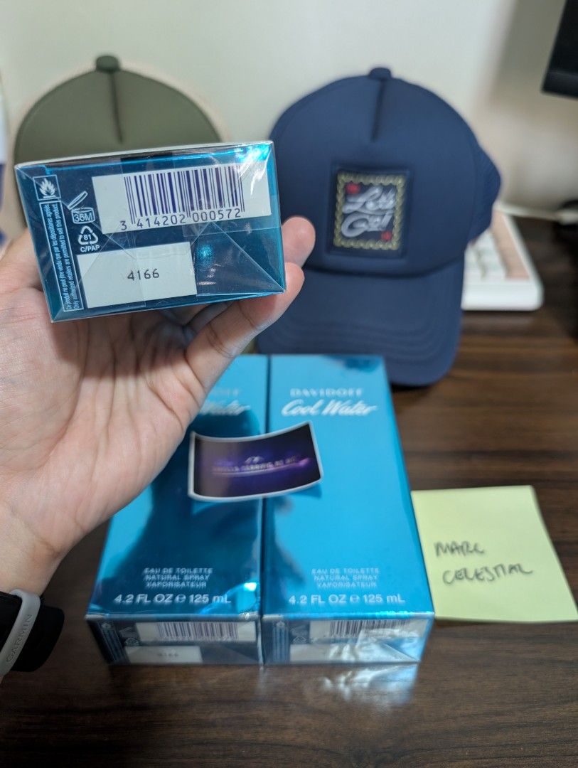 DavidOff Cool Water EDT for Men 125ml (Category: Fragrance & Deodorants) located in Cainta. Submitted by marccelester (Listing ID 1452748434, Image 3). Description: Authentic perfume up for grab‼️ Brand New | For Sale Only 🫶 ✅DavidOff Cool Water EDT for Men 125ml | P2650 each ✅Antipolo | Marikina ✅Lalamove 🛵 ✅MOP: Gcash/BPI Please like and follow my FB page: Smells Terrific by MC. Thank you 🫡.