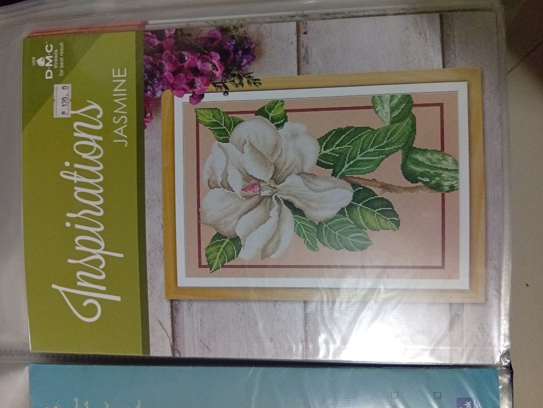 DMC Inspirations Cross Stitch Kits - Flowers Collection (Category: Handmade Craft) located in Antipolo. Submitted by sissybakes (Listing ID 1452706940, Image 1). Description: - Brand new, sealed DMC Inspirations cross stitch kits. - Available designs: Jasmine, Dahlia, Daffodil, Lilies, and Cherry Plum Flowers I. - All kits are unused and in original packaging. - Ideal for cross-stitch hobbyists or as thoughtful gifts. - Special bundle price avail