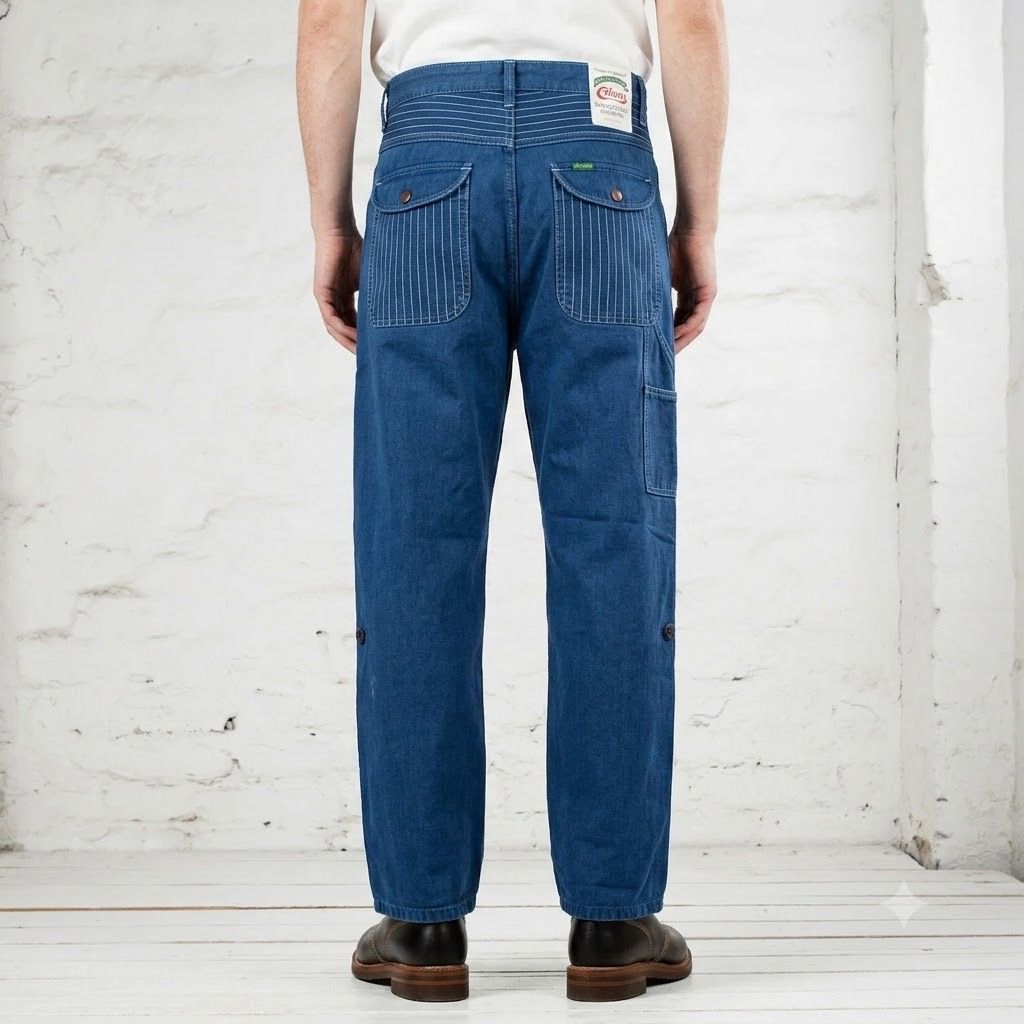 Edwin Japan Blue Indigo Work Pants 28/30 (Category: Jeans) located in Antipolo. Submitted by bentakahitanoano (Listing ID 1452855490, Image 1). Description: Edwin Blue Indigo Tokyo Japan Pants Still in good condition with a rich indigo tone and signature Edwin craftsmanship Size S fits 28–30 waist Color Blue Indigo Waist 15.5 Length 41 Condition Good used condition with normal signs of wear A quality pair of Edwin pants made in Tokyo Japan perfec