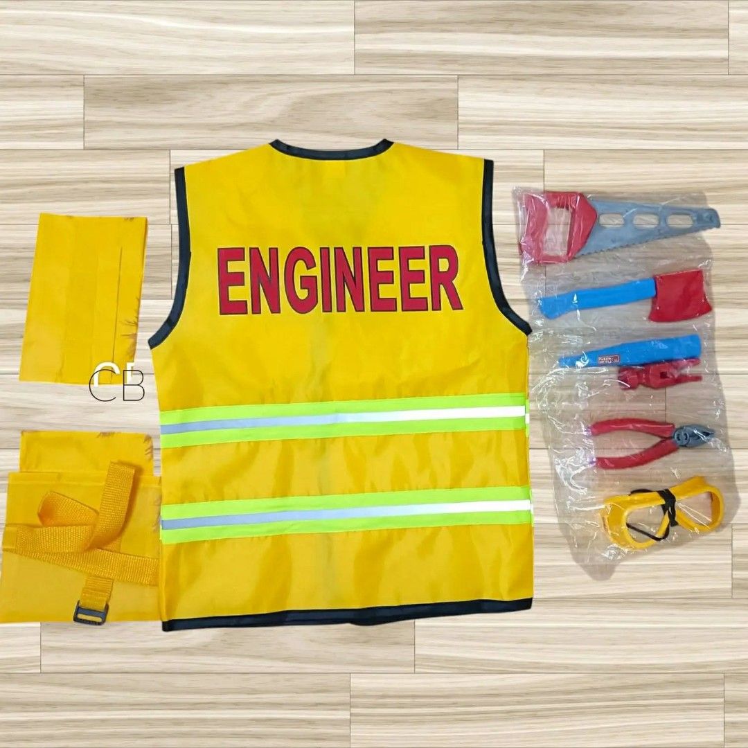 Engineer career custome for kids kids (Category: Babies & Kids Fashion) located in Manila. Submitted by viashop02 (Listing ID 1452783013, Image 2). Description: Engineer career custome for kids Age:3-10 yrs old Cash on delivery via lalamove.
