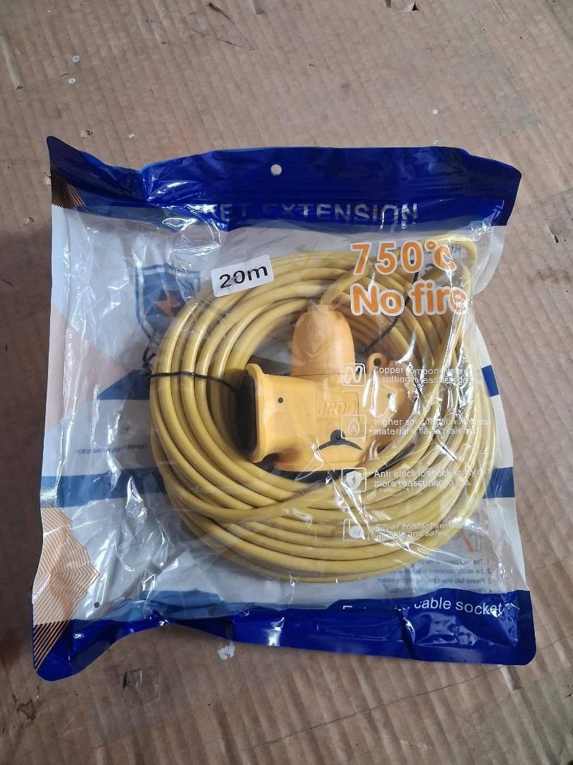 Extension Cord (Category: Cables & Adaptors) located in Manila. Submitted by redonline (Listing ID 1452796068, Image 3). Description: Extension Cord 20m ₱350 30m ₱430 40m ₱480 ON HAND BRAND NEW Mode of Payment: Gcash,COD Same day delivery PM for orders and inquiries.