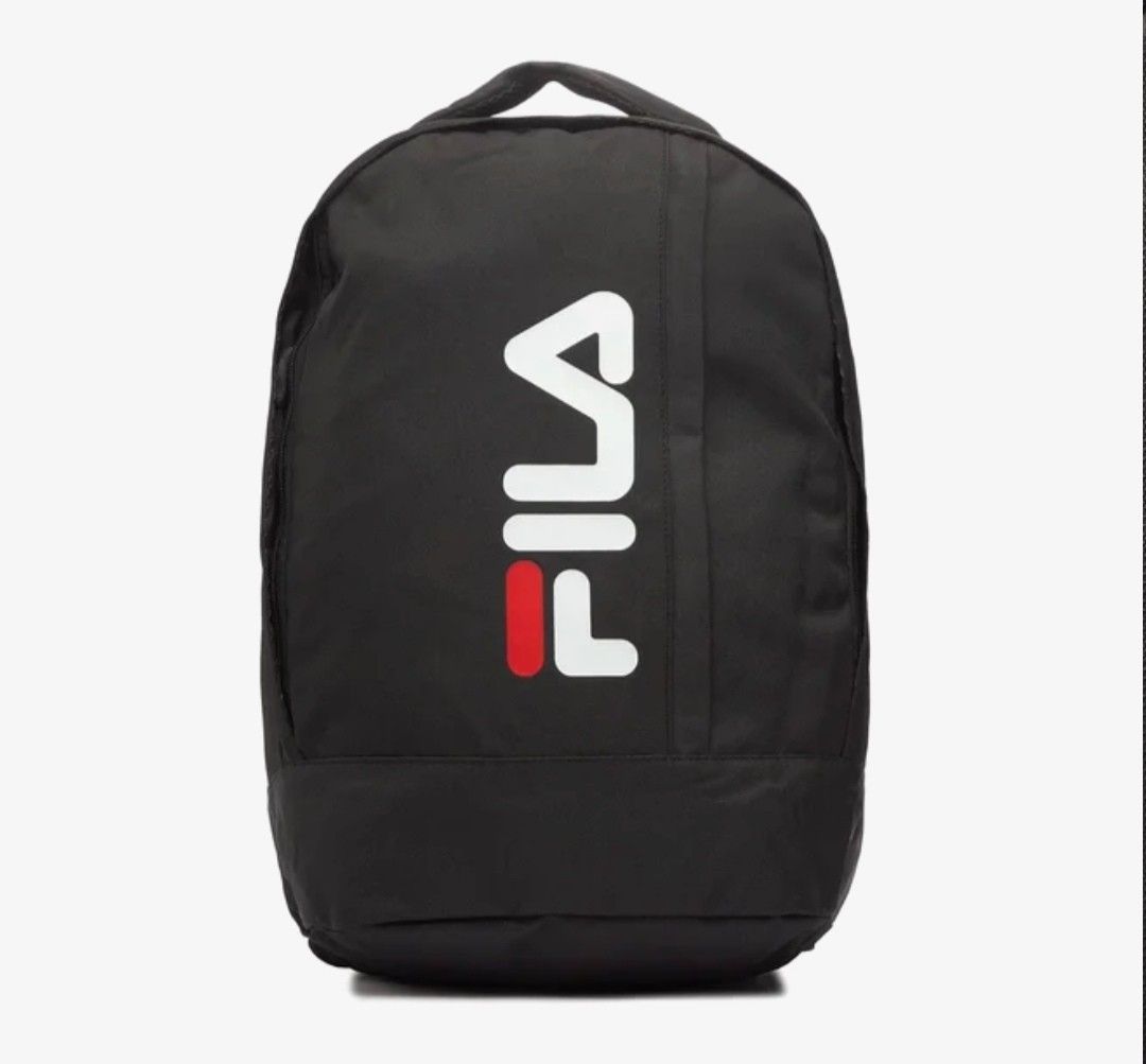 FILA Fussa Backpack Vertical Plain Black (Category: Backpacks) located in San Jose del Monte. Submitted by my_mochibonney (Listing ID 1452798560, Image 1). Description: Brand New with tags rucksack Authentic Backpack - FBU0125 selling price ₱2,000 shipped via J&T (orig price ₱2.8k on last pic) ~ Gcash, GoTyme, Maribank, Maya, Cash on meetup 📍Pasong Tamo, Q.C..