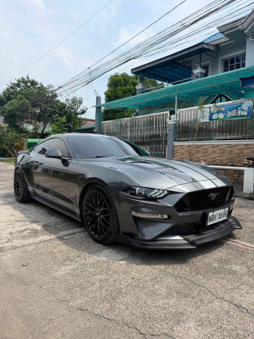Ford Mustang GT 5.0 V8 Auto (Category: Used Cars) located in Manila. Submitted by quality_cars (Listing ID 1452750383, Image 2). Description: FOR SALE‼️ Cash/Financing/Trade-in✔️ 2019 Ford Mustang GT 5.0 v8 2019 year model Automatic Transmission All stock 14,xxx original mileage💯 Magnetic Metallic original paint zero retouch💯 5.0 v8 Engine 460 horsepower Pre-collision assist Advanced Traction Control & Stability Control System Sync 3 Apple Carp