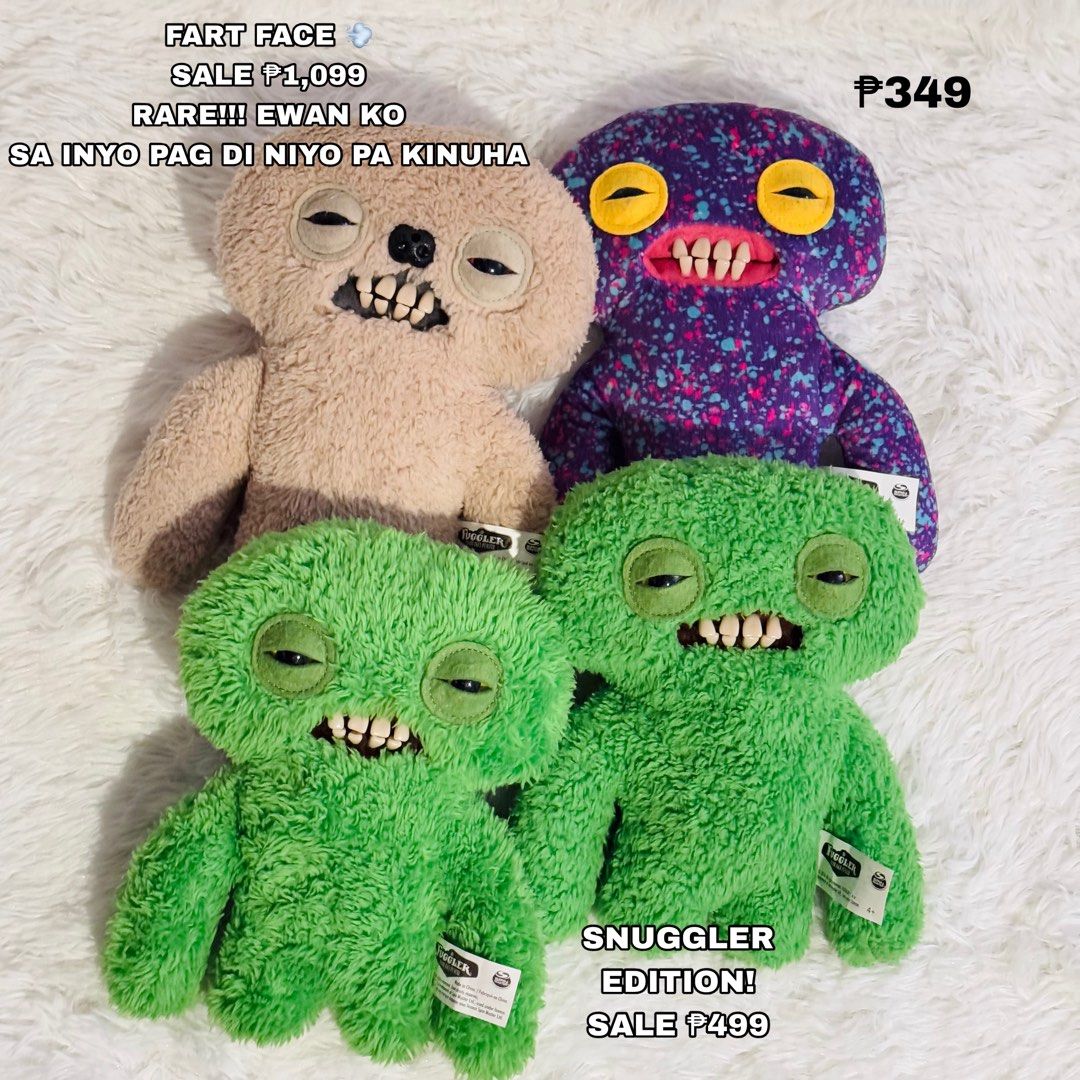 Fuggler SALE Squidge (Category: Figurines & Statues) located in Caloocan City. Submitted by raeccas.selections (Listing ID 1452713702, Image 1). Description: PAYDAY SALE‼️🚨 Get them while they last! Tapos hahanapan niyo na naman ako ng murayta ha 😩 - all washed & fragrant - ready to adopt! 🧸 Can do reservation with 50% DP Pay anytime 😉 Location: North Caloocan Courier: J&T starts at ₱49 / Lalamove.