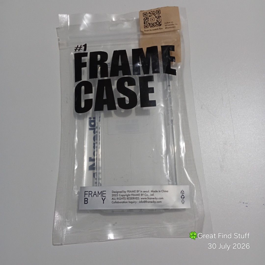 [GFS] FRAME BY iPhone 14 Pro Clear Air-bumper Case (Category: Cases & Sleeves) located in Quezon City. Submitted by greatfindstuff (Listing ID 1452809978, Image 1). Description: [GFS] FRAME BY iPhone 14 Pro Clear Air-bumper Case ✔️ Iphone 14 Pro 📌Condition • Never Been Used • from Korea box • As is • no box 📍Novaliches, Quezon City 🛵 Lalamove • Self Pick up • Grab 💰Gcash • Maya • BPI • Cash on pick up IPhone 14 Pro Clear Case - #1 Basic Case 