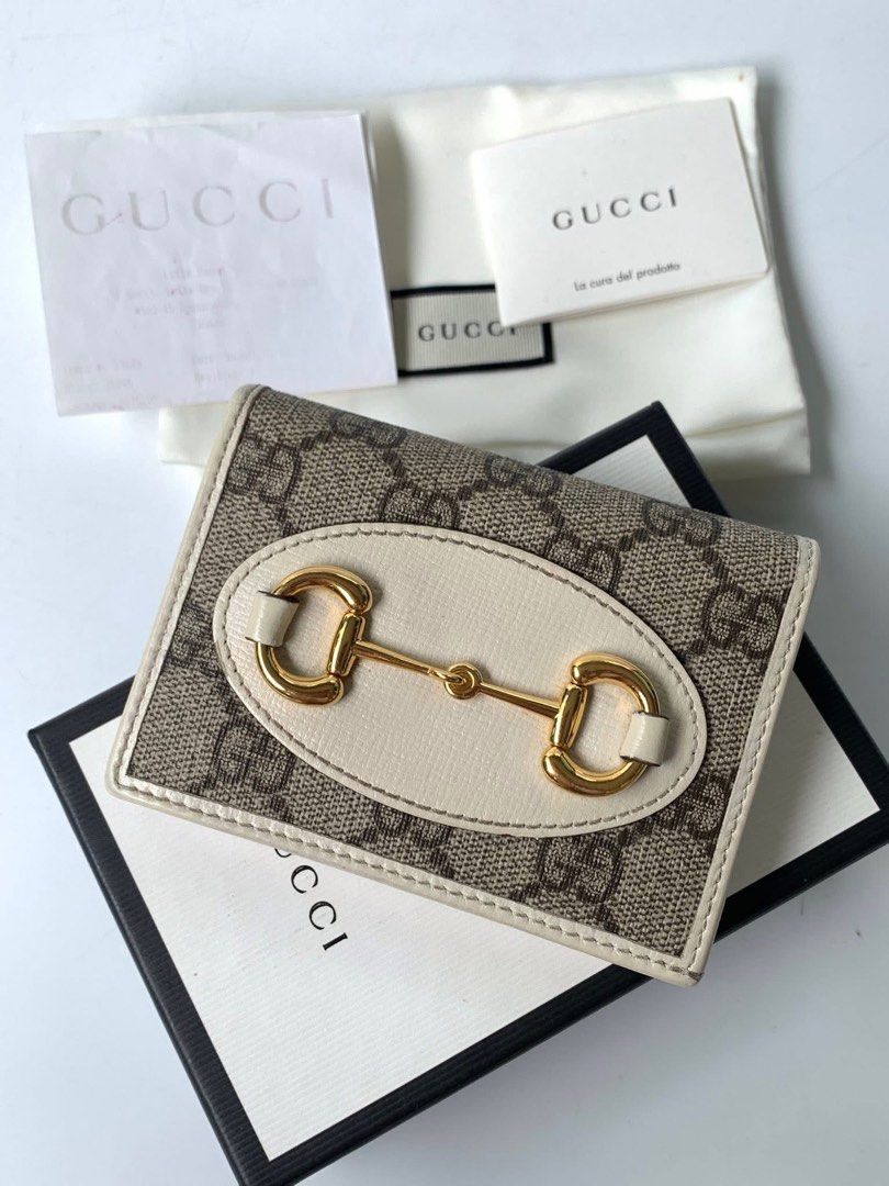 GG Horsebit 1955 card case / compact wallet (Category: Luxury Bags & Wallets) located in Pasig City. Submitted by toryluxebags (Listing ID 1452869046, Image 2). Description: GG Horsebit 1955 card case / compact wallet Small size Good as new condition With receipt, box, card, dustbag 19,500 .