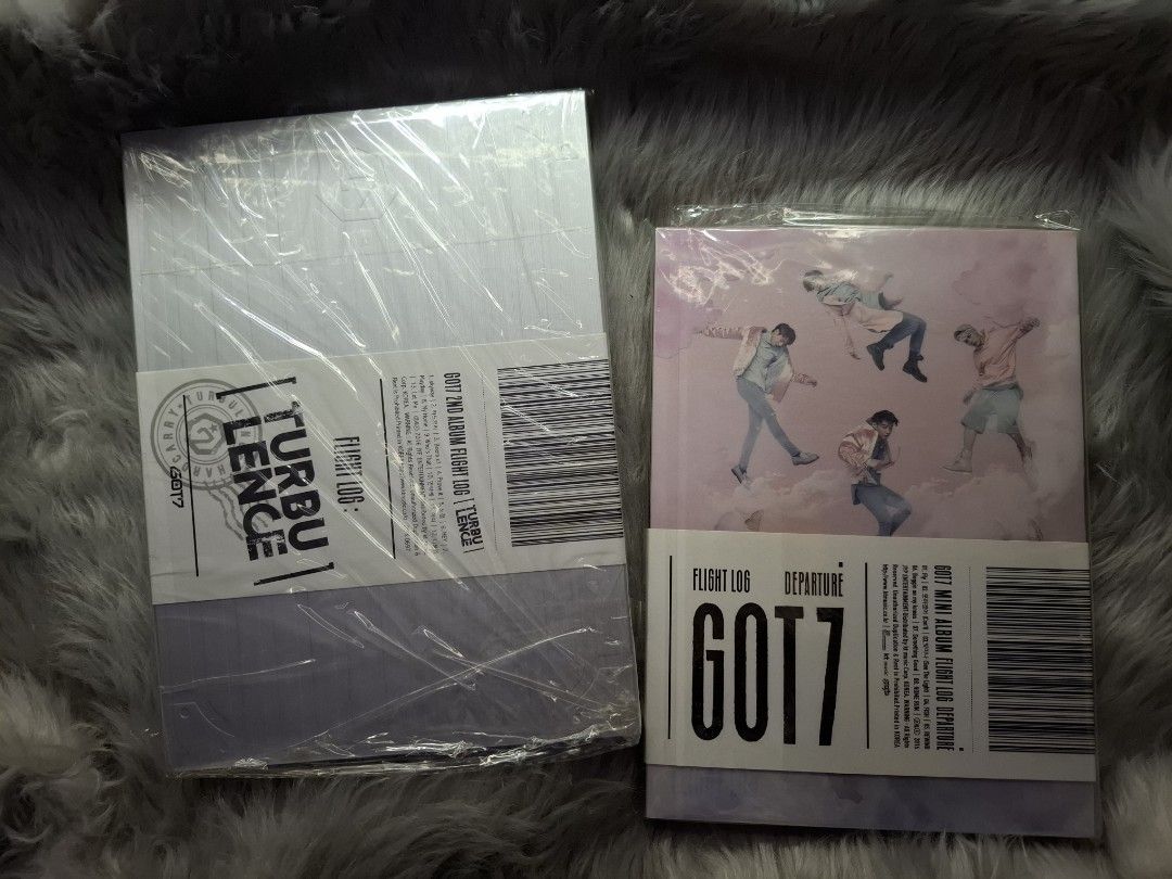 GOT7 Flight Log Departure & Turbulence Albums (Category: CDs & DVDs) located in Manila. Submitted by mochi.nakatsu (Listing ID 1452701351, Image 1). Description: - Selling 2 GOT7 albums: Flight Log: Departure and Flight Log: Turbulence. - inclusions as pictured. - With a lots of freebies 🥰.