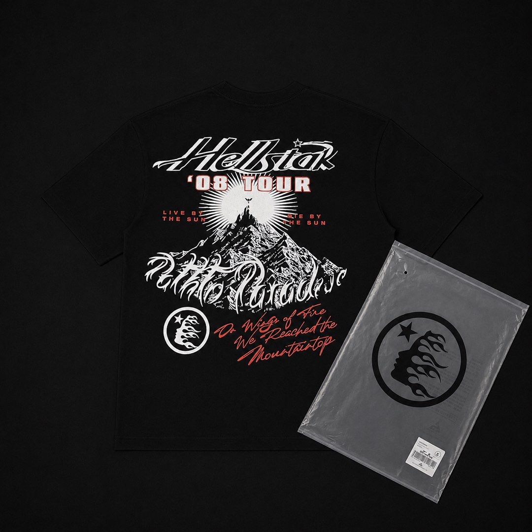 HELLSTAR PATH TO PARADISE GRAPHIC TEE BLACK (Category: Tshirts & Polo Shirts ) located in Mandaluyong City. Submitted by adapparelandtech (Listing ID 1452858118, Image 2). Description: Size M-L • BRAND NEW •With ZIPLOCK AND HANGTAG • PAYMENT FIRST • SHIPMENT VIA JNT/LALAMOVE • RESERVATION FOR ONLY 2-3 DAYS.