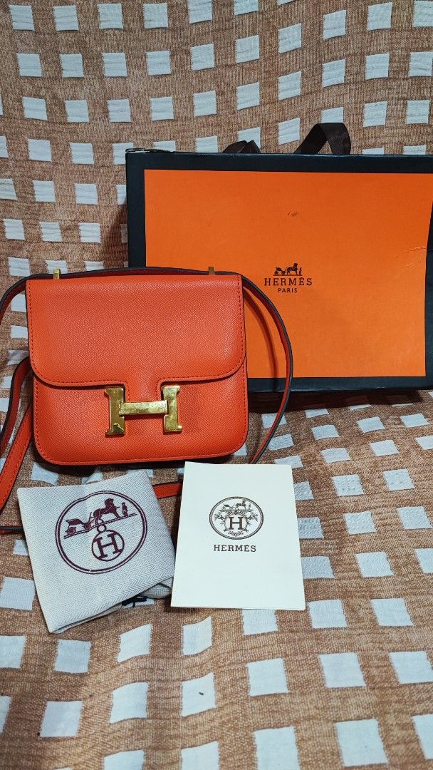 Hermes Constance bundle (Category: Luxury Bags & Wallets) located in Baguio. Submitted by ozara.06 (Listing ID 1452848330, Image 2). Description: Hermes constance bundle Both new With dustbag and care cards With free 1 box Bundle for only 2k.
