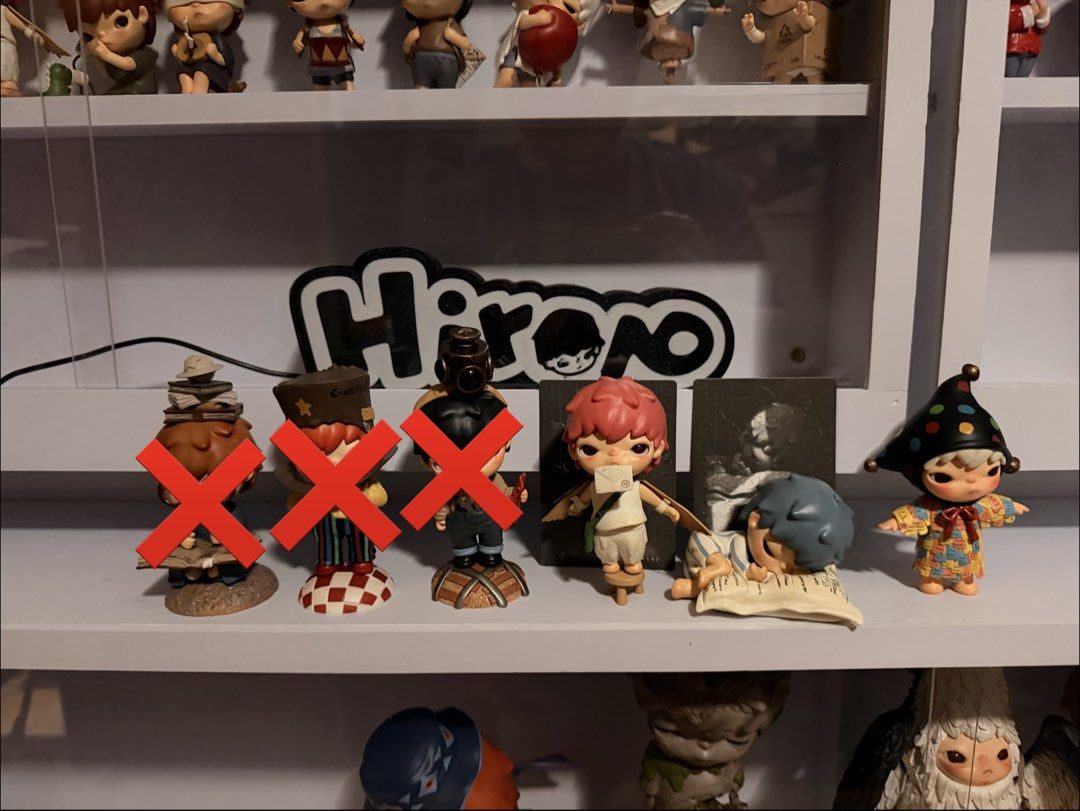 Hirono Mime, Le Petit Prince, Echo Duplicates (Category: Designer & Blind Box Toys) located in Makati City. Submitted by declutter_master (Listing ID 1451882090, Image 1). Description: ‼️FOR SALE or TRADE‼️ - ALL Duplicate Echo Pieces of Memory - Figure only - 300 PHP Mime Seeker - Figure with Card - 400 PHP Mime Not a King - 350 PHP Take all - 900 Last Price LPP The Conceited Man SOLD LPP The Switchman - Figure only SOLD LPP The Geographer - Fig