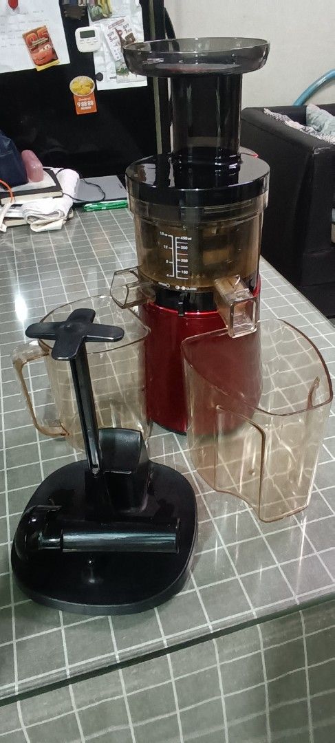 Hurom Juicer Red Slow Juicer (Category: Juicers, Blenders & Grinders) located in Manila. Submitted by michaelde.guzman (Listing ID 1452711098, Image 2). Description: - Hurom Slow Juicer in vibrant Red - Excellent working condition - Comes complete with pulp and juice containers - Simple to assemble and operate - Ideal for creating delicious, fresh juices at home - barely used. as in slightly used - Thoroughly cleaned and ready for a new home.
