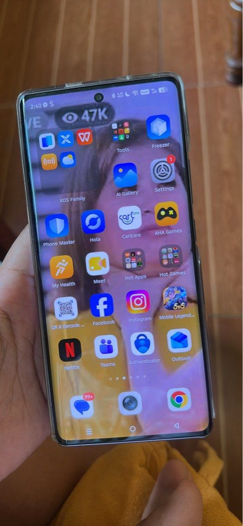 Infinix Hot50 pro+ (Category: Other Mobile & Gadget Accessories) located in Cebu City. Submitted by smberse (Listing ID 1452777123, Image 1). Description: Inclusion with charger Like new since used only for ML.