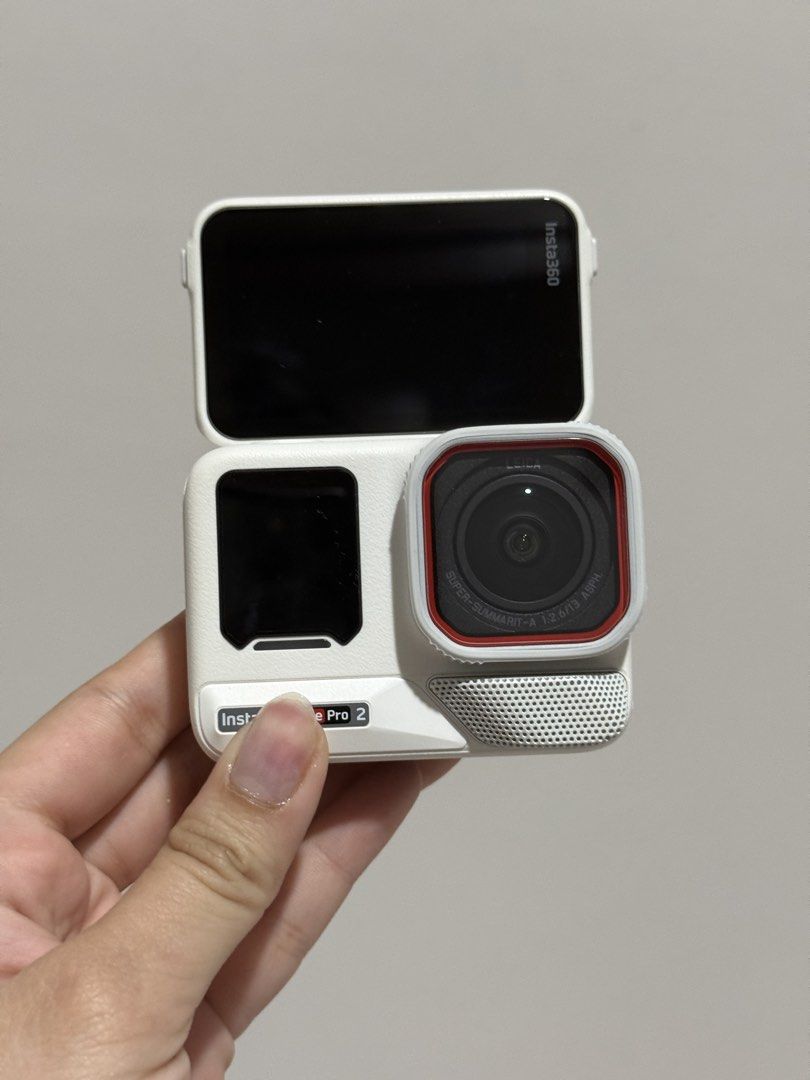 Insta360 Ace Pro 2 Action Camera White (Category: Cameras) located in Makati City. Submitted by mawy_05 (Listing ID 1452813744, Image 2). Description: - Insta360 Ace Pro 2 Camera with Xplorer grip set - Color: White - Complete accessories and boxes - Features a flip screen for easy framing - Equipped with a premium Leica lens - Ideal for capturing all your adventures - Compact and user-friendly design - Ready for your next creative project - 6mos