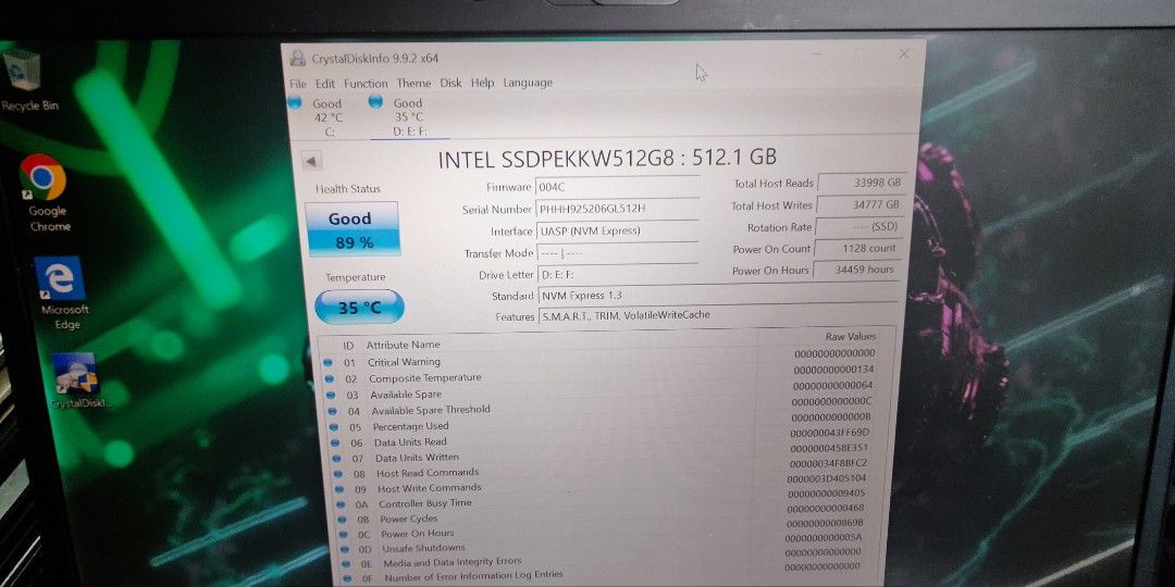 INTEL SSD 512GB 89% (Category: Hard Disks & Thumbdrives) located in Manila. Submitted by crazyshop102 (Listing ID 1452805229, Image 2). Description: INTELSSD PCIE 512GB GEN3X4 location pinagbuhatan Pasig city pwede din COD by lalamove.