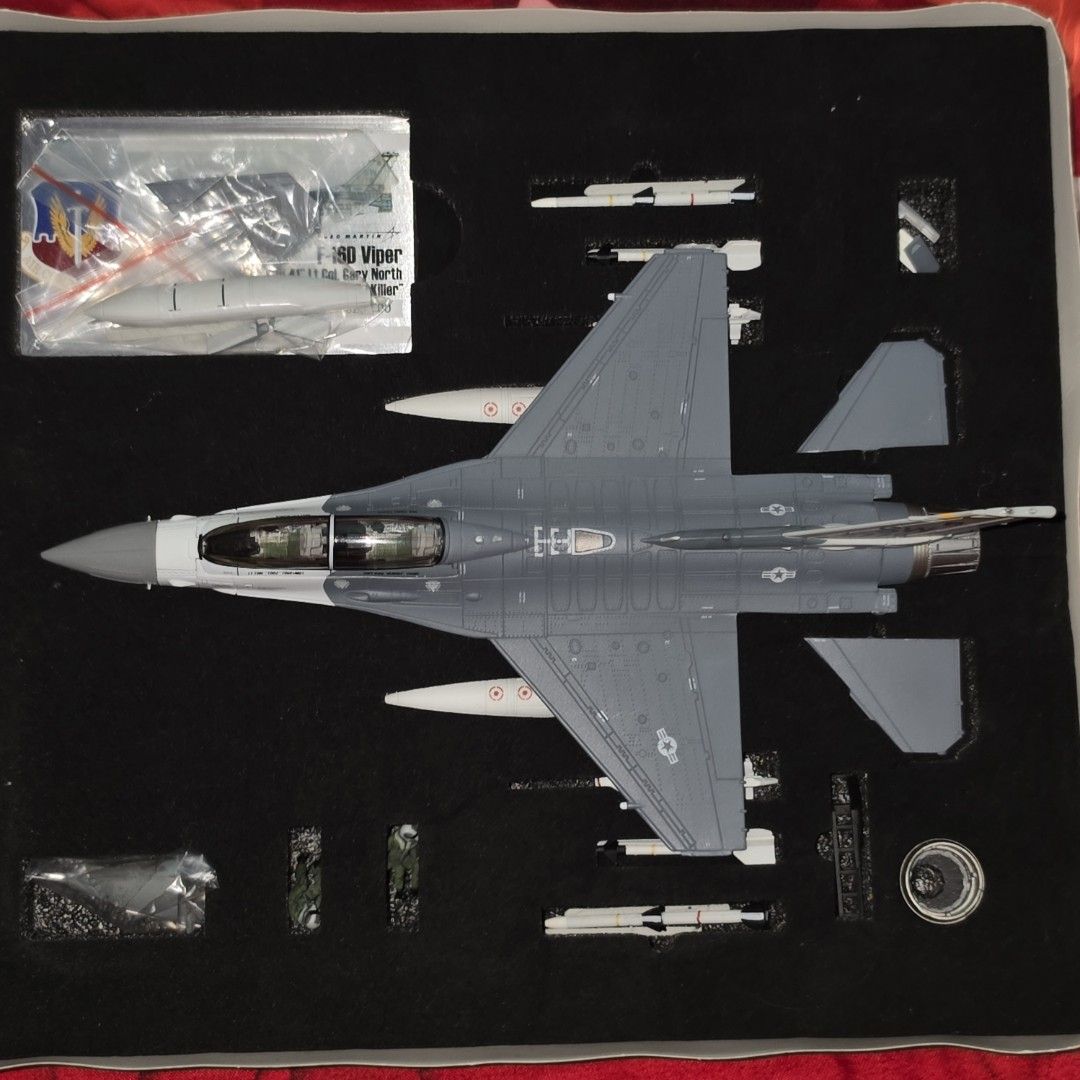 Jet Fighter Plane (Category: Vehicle & Diecast Models) located in Baguio. Submitted by shellcollector (Listing ID 1452751350, Image 3). Description: Calibre Wings 1/72 scale, Die-cast F-16D Viper "Mig Killer" piloted by Lt. Col. Gary North Officially licensed by Lockheed Martin The model features detailed weapon "Ultimate Vipers" series by Ramen Model 10,000 Pesos Baguio loc. Shipping nationwide.