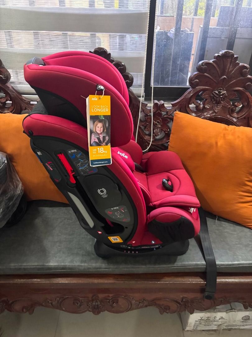 Joie Every Stage Car Seat - Red (Category: Car Seats) located in Manila. Submitted by mayvprofeta (Listing ID 1452800008, Image 3). Description: - Joie Every Stage Car Seat in Red - Suitable from Birth up to 18kg - Multiple Recline Positions for Comfort - Enhanced Side Impact Protection - Easy Installation for Hassle-Free Use - Ideal for Everyday Journeys.