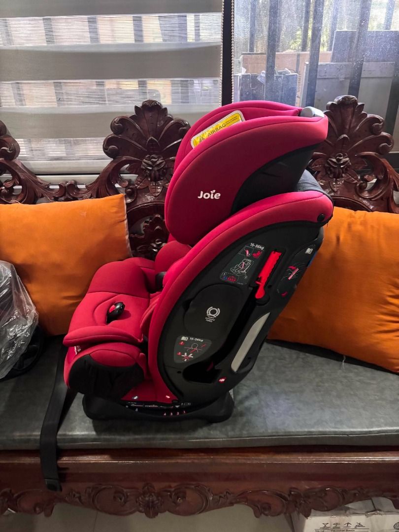 Joie Every Stage Car Seat - Red (Category: Car Seats) located in Manila. Submitted by mayvprofeta (Listing ID 1452800008, Image 2). Description: - Joie Every Stage Car Seat in Red - Suitable from Birth up to 18kg - Multiple Recline Positions for Comfort - Enhanced Side Impact Protection - Easy Installation for Hassle-Free Use - Ideal for Everyday Journeys.