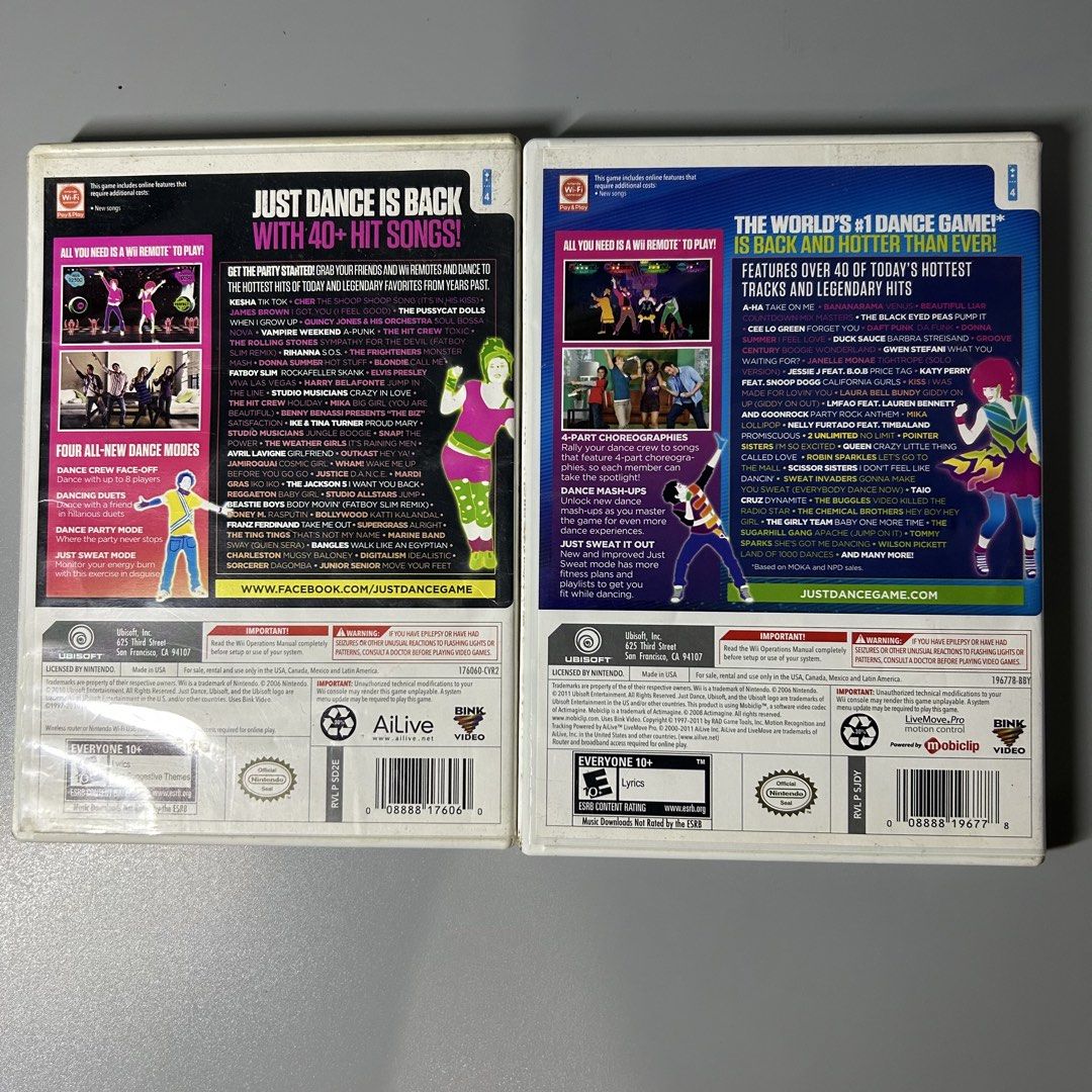Just Dance 2 & 3: Nintendo Wii CD (Working) (Category: Nintendo) located in Quezon City. Submitted by argamenest (Listing ID 1452839169, Image 2). Description: take all for 599 Only for nintendo wii (usa) - tested and working - english 📍Fairview QC.