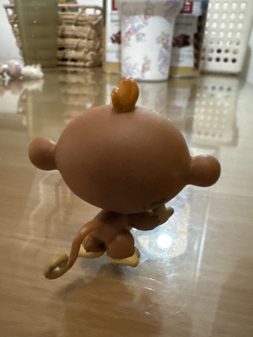 Littlest Pet Shop Monkey Toy (Category: Kids Toys) located in Pasig City. Submitted by acffashion31 (Listing ID 1452717800, Image 3). Description: - Adorable monkey toy - Features big eyes and a playful expression - Distinctive curled tail - Perfect for LPS collectors or children - In good, pre-loved condition.