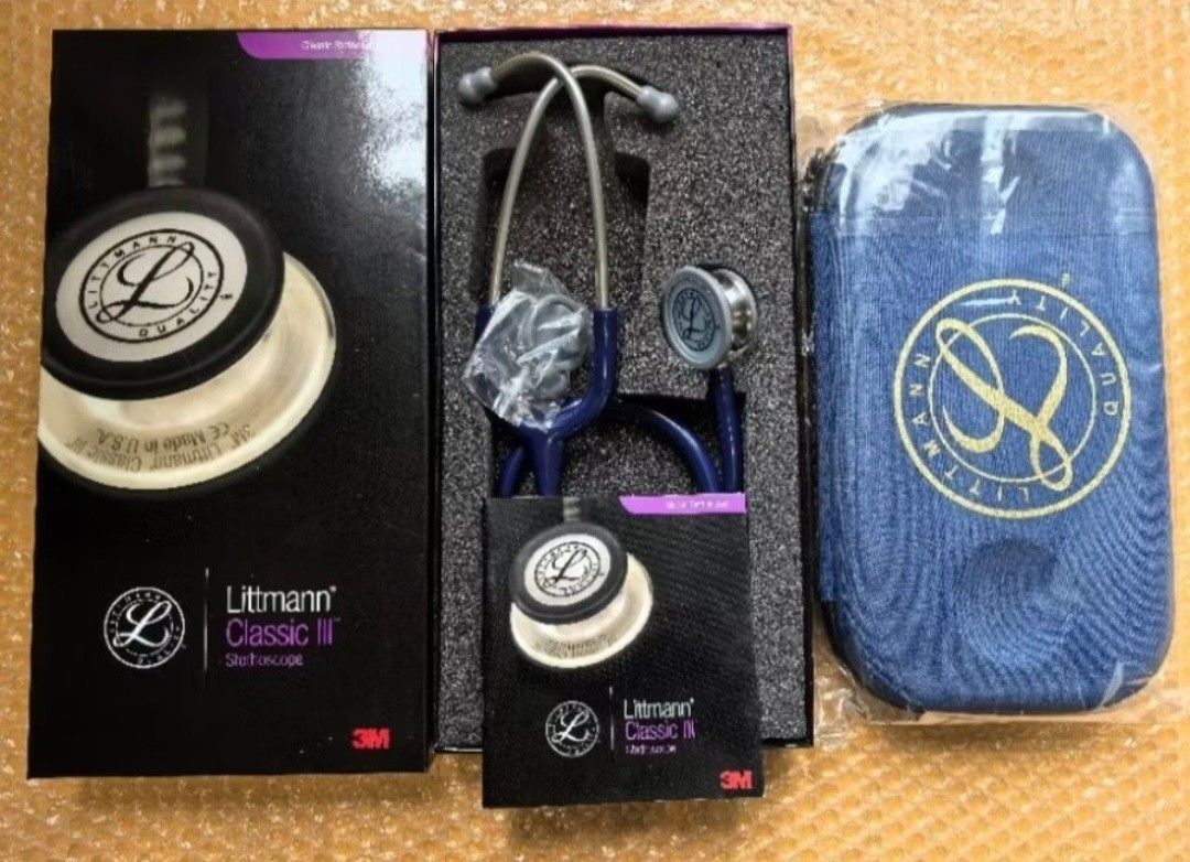 Littmann Classic III stethoscope with free case (Category: Health Monitors & Weighing Scales) located in Manila. Submitted by phoebecali (Listing ID 1450973453, Image 2). Description: Brand : Littmann Item : Stethoscope with free case Color : Black Condition : New Taguig area 0917-240-46-48 MOP: GCASH / BDO / METROBANK / BPI.