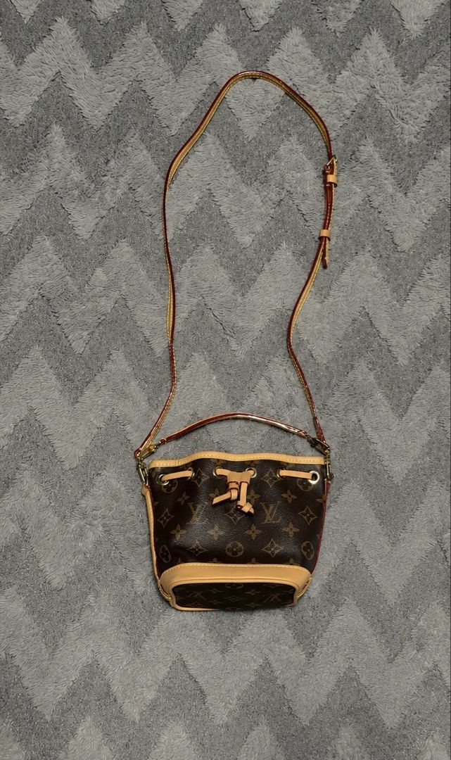 Louis Vuitton - Nano Noe Bucket Bag (Category: Cross-body Bags) located in Cavite. Submitted by commoncourtesy (Listing ID 1452874923, Image 1). Description: With dust bag Not guaranteed Auth. .