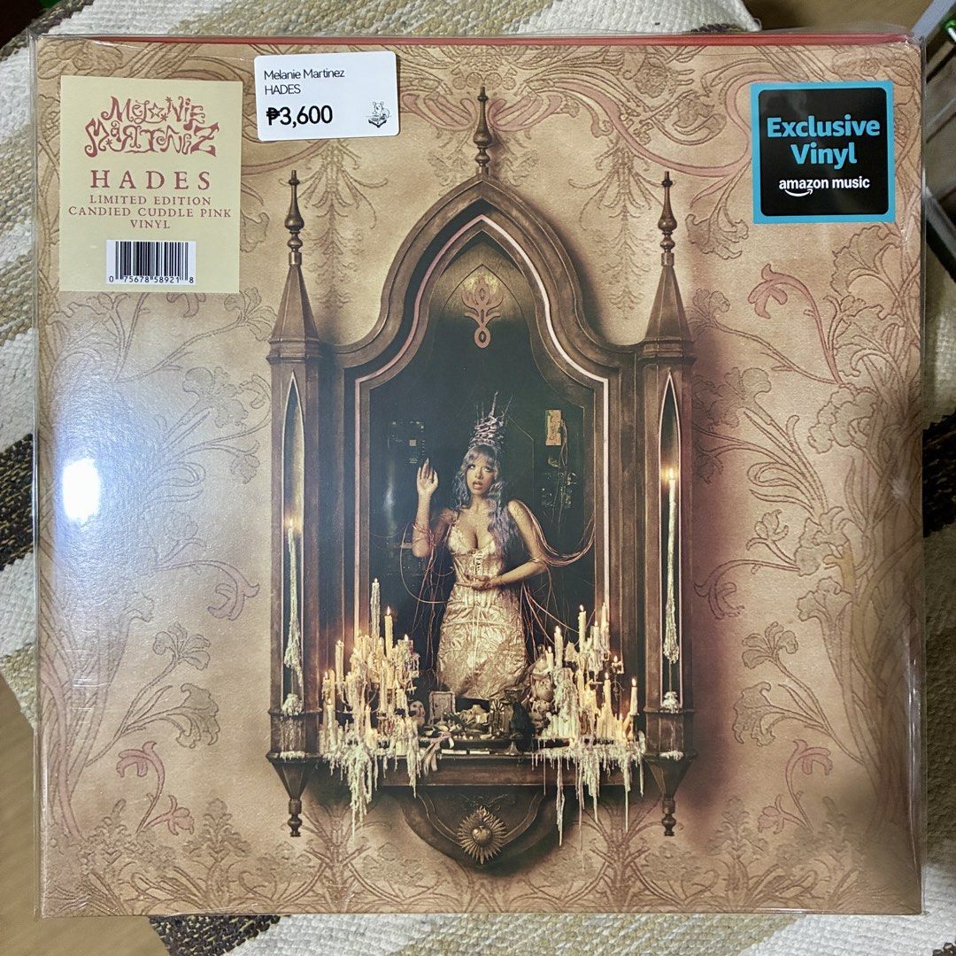 Melanie Martinez - Hades Vinyl Record (Category: Vinyls) located in Quezon City. Submitted by sashaspinsss (Listing ID 1452700622, Image 1). Description: - Melanie Martinez - Hades - Limited Edition CUDDLE PINK Vinyl - Exclusive Amazon Music Release - Includes Lyric Book and Art Prints .