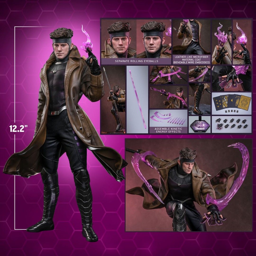 MMS910 Hot Toys Avengers Doomsday: Gambit (Category: Figurines & Statues) located in Manila. Submitted by collectorsgarage.ph (Listing ID 1452842628, Image 2). Description: [PRE-ORDER] Pre Order Price: P16,900 Downpayment: P4,300 Pre-order Deadline: August 23, 2026 Manufacturer: Hot Toys Item Name: MMS910 Avengers Doomsday: Gambit Scale: 1/6 Estimated Dimensions: Height: 12.2" (31cm) Limited Edition: N/A Estimated Completion: Q1 2027 Order Inform