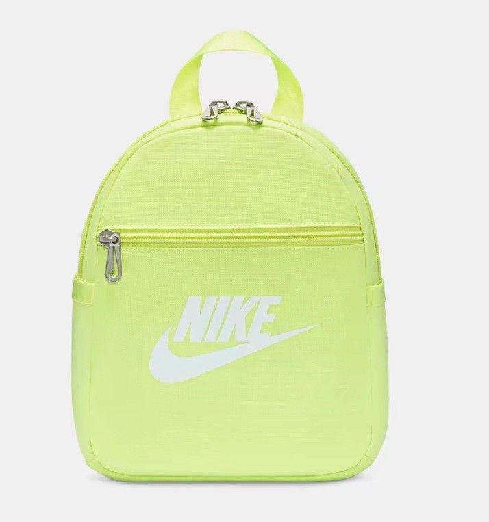 Nike Light Lemon Twist Mini Backpack (Category: Backpacks) located in Davao. Submitted by jilly07 (Listing ID 1452782186, Image 1). Description: - Light lemon twist Nike mini backpack - Front zip pocket for quick access - Main compartment with an internal mesh pocket - Adjustable shoulder straps for a comfortable fit - Ideal for carrying your essentials - Adds a vibrant pop of color to any outfit BRAND NEW WITH TAGS Bought in Nike Store RFS: decl