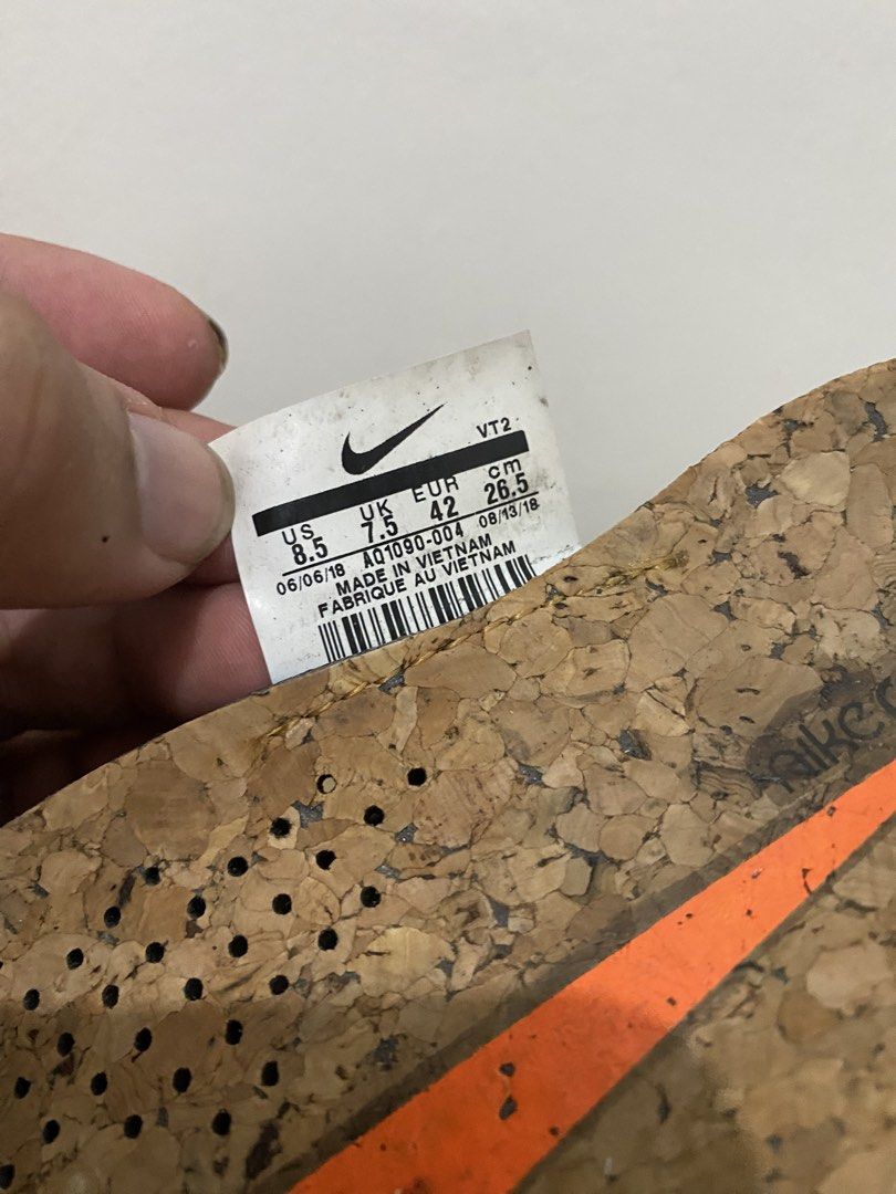 Nike React Element 87 'Total Orange / Thunder Blue' (US 8.5) (Category: Sneakers) located in Taytay. Submitted by el1xir (Listing ID 1452789718, Image 3). Description: Selling my authentic Nike React Element 87 in the iconic ‘Total Orange / Thunder Blue’ colorway. Features translucent TPE uppers, signature React foam cushioning, and original cork insoles. Product Details: Brand: Nike Model: React Element 87 Style Code: AQ1090-004 Colorway: Wolf G
