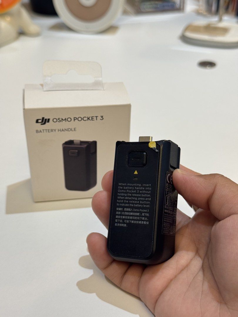 Osmo Pocket 3/4 Battery Handle Grip (Category: Video Cameras) located in Rizal. Submitted by jpspaceph (Listing ID 1452771577, Image 2). Description: 🌟 Condition: well used 🌟 RFS: Dont need anymore 🌟 SRP: 3700+ 🌟 MOP: GCASH 🌟 NO MEET-UPS / Pick up available 🌟 Same-day delivery via Grab/Lalamove (buyer’s expense) .
