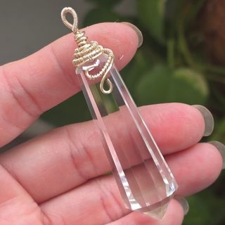 Pendant: Crystal/Moldavite/Meteorite/Libyan Desert Glass/Coral/Coral Jade  Collection item 1