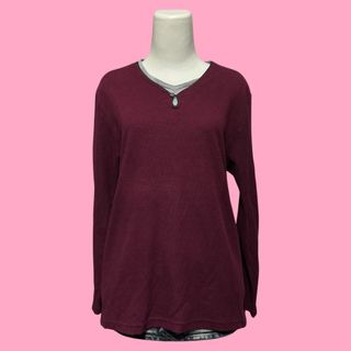 Maroon henley For Sale | Carousell Singapore