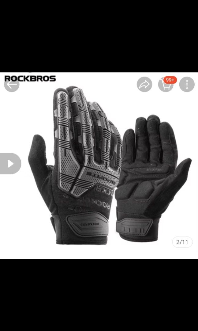 ROCKBROS GLOVES (LARGE) (Category: Helmets and other Riding Gears) located in Muntinlupa City. Submitted by jsassorteditems (Listing ID 1452748821, Image 1). Description: - Brand: ROCKBROS - Size: Large - Condition: Brand new with tag - Includes original packaging - Suitable for cycling and other outdoor activities.
