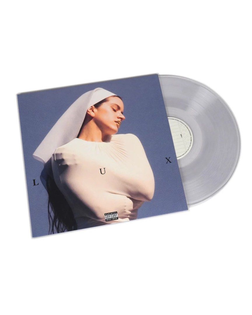 Rosalia - Lux Vinyl (Category: Vinyls) located in Quezon City. Submitted by sashaspinsss (Listing ID 1452700276, Image 2). Description: - Brand New Rosalia Album: 'Lux' - Format: Crystal Clear Vinyl - Exclusive Inclusion: Fold-out Poster - Parental Advisory: Explicit Content sticker visible - Price: P3,000.
