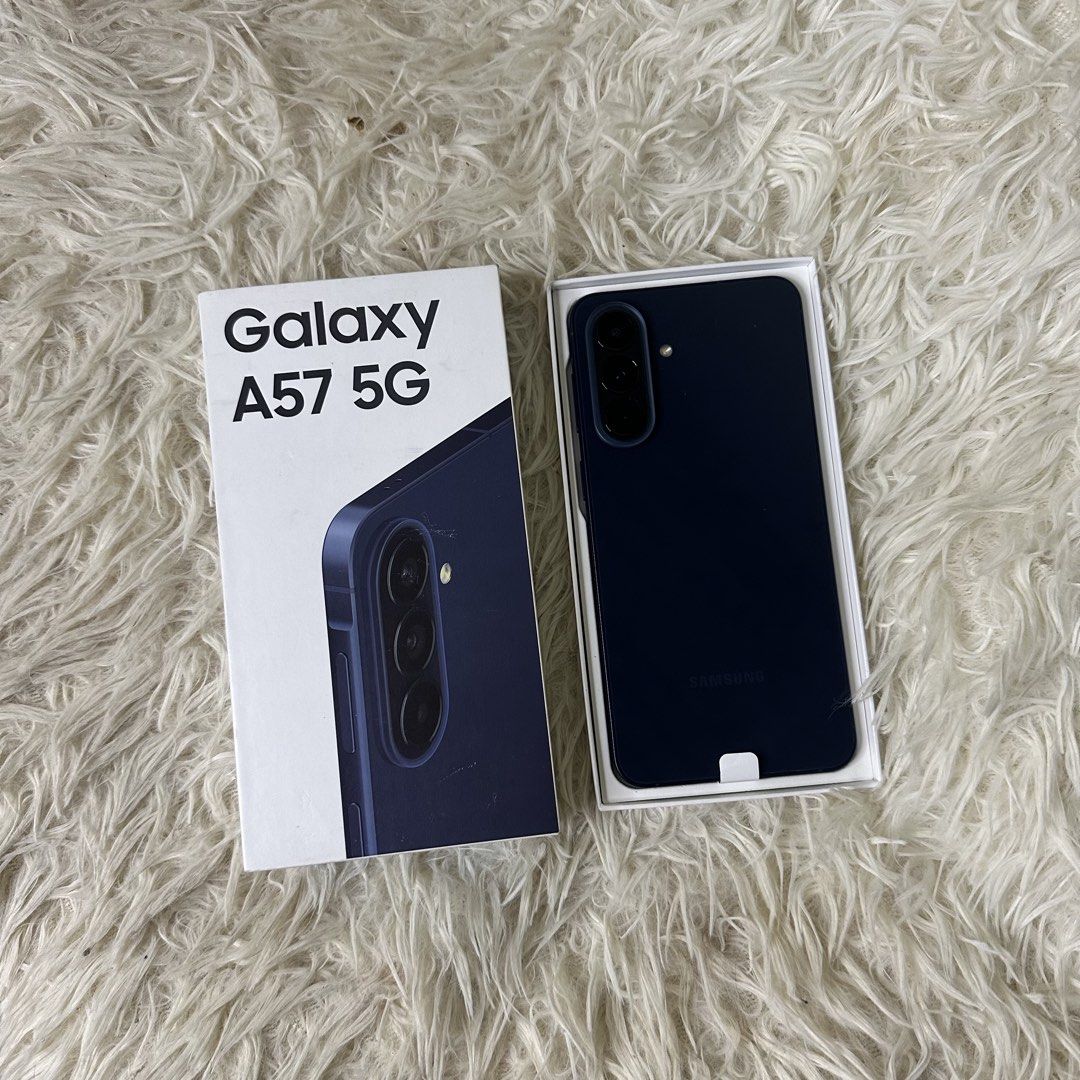 Samsung Galaxy A57 5G (Category: Samsung) located in Manila. Submitted by ryan_cos (Listing ID 1452843607, Image 2). Description: Samsung A57 5G No issue 8/256 GB Unsealed only for checking purposes.