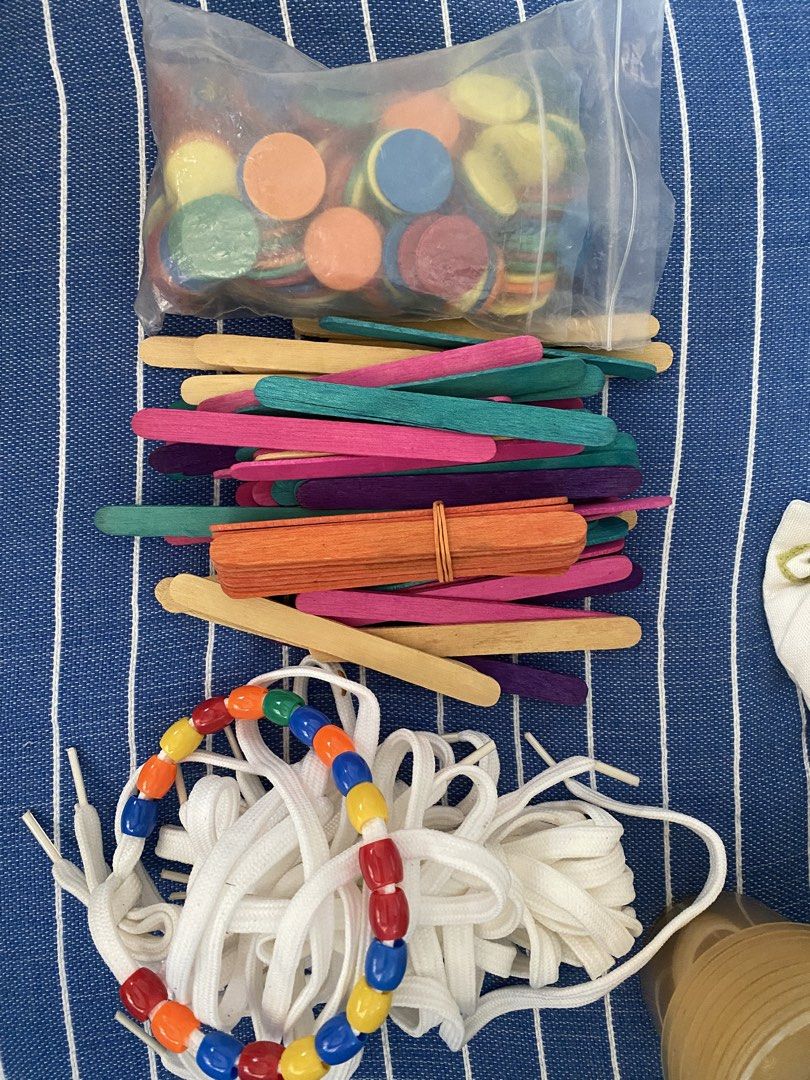 Singapore Math montessori math manipulatives (colored beads, strings, sticks etc)) (Category: Educational & Learning Toys) located in Quezon City. Submitted by declutteringdiary (Listing ID 1452706427, Image 1). Description: Singapore Math montessori math manipulatives (colored beads, strings, sticks etc) Colorful collection of math manipulatives to teach kids about math Shipping out from QC.