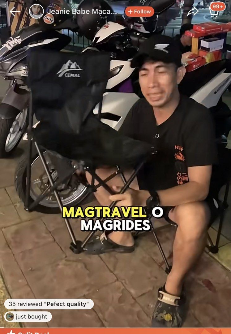 4pcs SMALL CAMPING CHAIR w/cover bag (Category: Chairs) located in Bacoor. Submitted by lovelyss.boutique (Listing ID 1452760154, Image 1). Description: 4pcs of SMALL CAMPING CHAIR TWICE LANG NAGAMIT. With COVER BAG EACH. May discount pa sa sure buyer.
