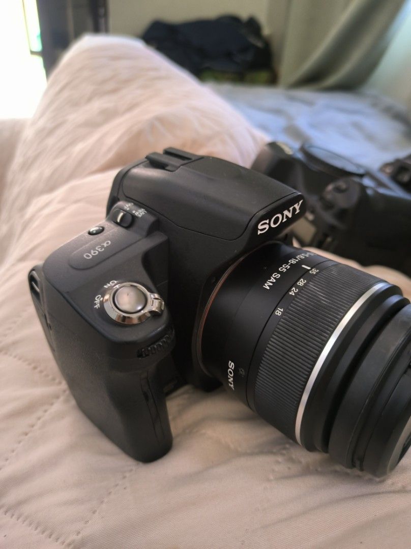 Sony Alpha A390 Low Shutter Count DSLR Camera with 18-55mm SAM Lens (Category: Cameras) located in Rizal. Submitted by khaleewaco.1 (Listing ID 1452744246, Image 3). Description: Selling my Sony Alpha A390 DSLR camera. VERIFIED LOW SHUTTER COUNT: 1,494 Package includes: Sony Alpha A390 Body Sony DT 18-55mm f/3.5-5.6 SAM Lens Battery Charger Lens Cap Condition: Fairly used with normal signs of use. Fully functional. Lens is clear and in good condi
