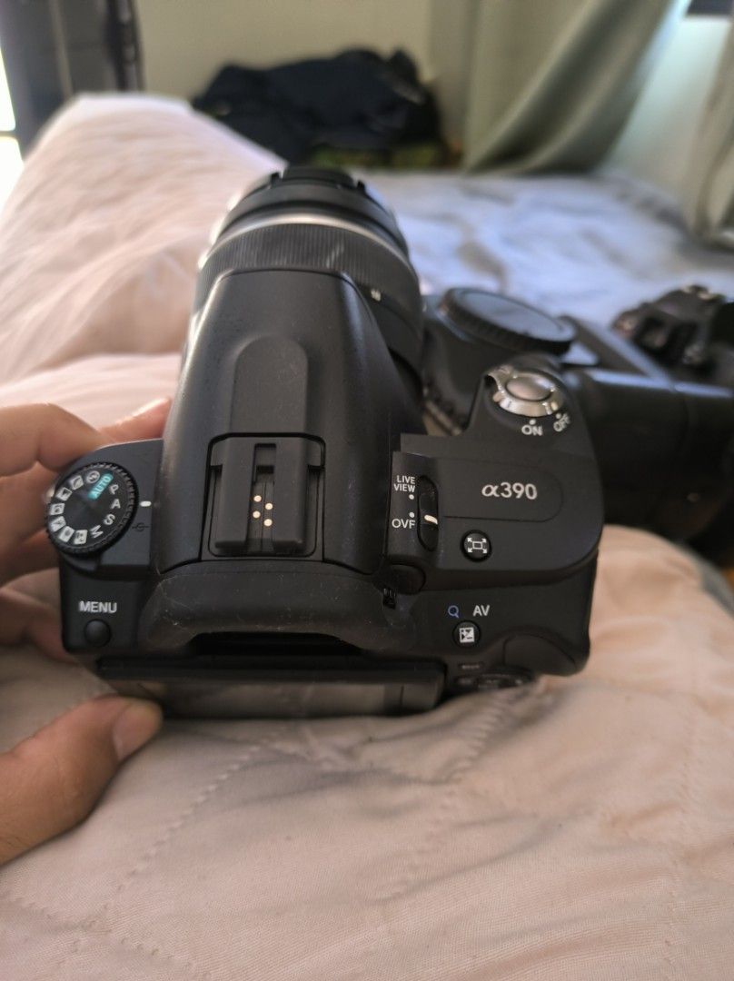 Sony Alpha A390 Low Shutter Count DSLR Camera with 18-55mm SAM Lens (Category: Cameras) located in Rizal. Submitted by khaleewaco.1 (Listing ID 1452744246, Image 2). Description: Selling my Sony Alpha A390 DSLR camera. VERIFIED LOW SHUTTER COUNT: 1,494 Package includes: Sony Alpha A390 Body Sony DT 18-55mm f/3.5-5.6 SAM Lens Battery Charger Lens Cap Condition: Fairly used with normal signs of use. Fully functional. Lens is clear and in good condi