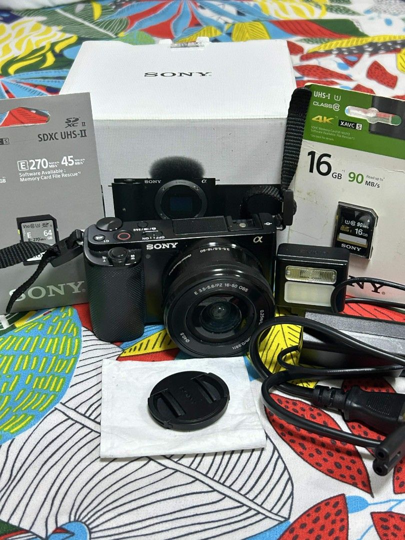 Sony ZV‑E10 Camera (Category: Cameras) located in Manila. Submitted by darhillduyiyog (Listing ID 1452746640, Image 1). Description: 📸 FOR SALE: Sony ZV‑E10 Complete Vlogging Kit Perfect for creators, vloggers & content makers! ✅ What you get: - Sony ZV‑E10 Camera Body - Original 16‑50mm Power Zoom Lens - Original Box & Accessories - 64GB UHS‑II SD Card (270MB/s) – fast 4K recording - 16GB Sony SD Card – extra storage - Original Camera Strap - L