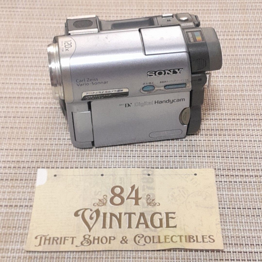 Sony MiniDV Digital Handycam (Category: Video Cameras) located in Las Pinas. Submitted by 84vintage (Listing ID 1452702396, Image 1). Description: Sony MiniDV Digital Handycam. LCDs are shot(meaning not working , white lang) but working/tested on an LED TV and could be a nice candidate for tapeless Mods. video test for sure buyer. video cam only. sold as is where is..