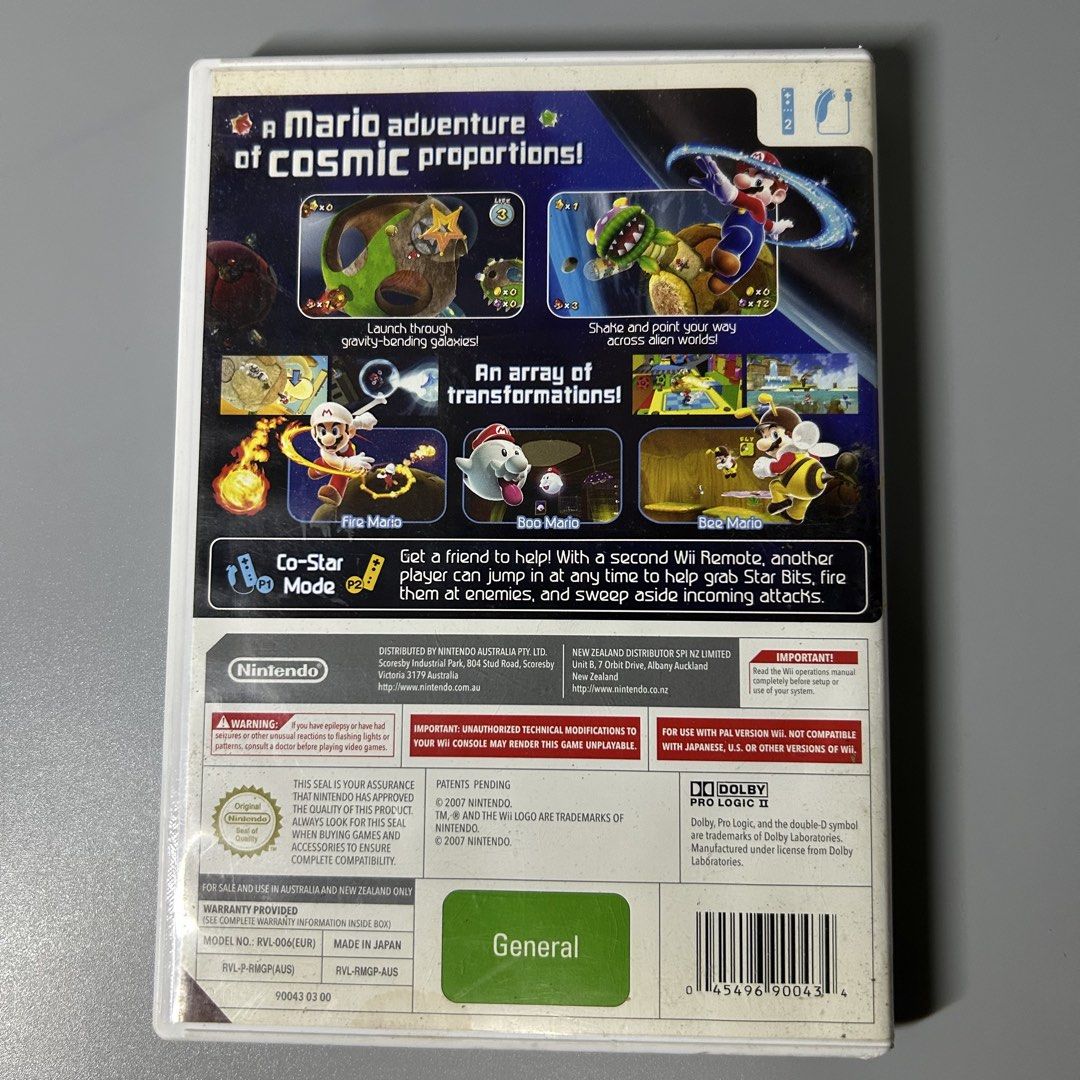 Super Mario Galaxy: Nintendo wii (working) (Category: Nintendo) located in Quezon City. Submitted by argamenest (Listing ID 1452841865, Image 2). Description: for nintendo wii (pal) -tested n working - english 📍Fairview QC.